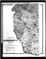 Clermont County Outline Map, Clermont County 1870